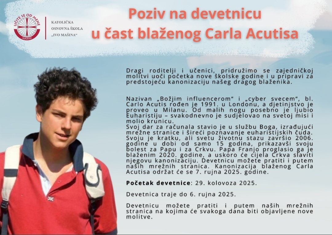 DEVETNICA BLAŽENOM CARLU ACUTISU