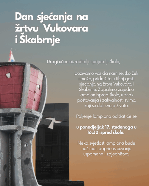 Dan sjećanja na žrtvu Vukovara i Škabrnje